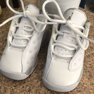Kids White Jordan Shoes